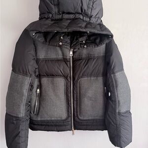 Moncler Black and Gray Puffer Jacket